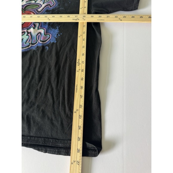 Spider Man Shirt Mens Large L Black Marvel‎ Ny Big Apple Graffiti Graphic - Picture 5 of 6